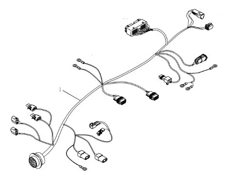 87748972 - Проводка электр. ДВС T8040/50 с 08г.в.